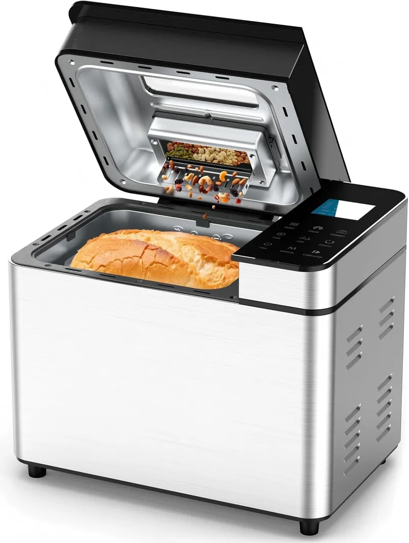 MERIOR 25-IN-1 Bread Maker with Recipes, 2lb